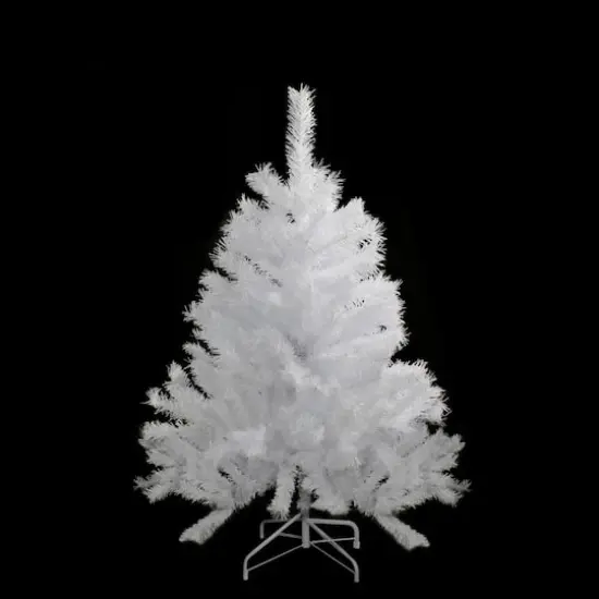 4ft. Unlit Icy White Spruce Artificial Christmas Tree {5}
