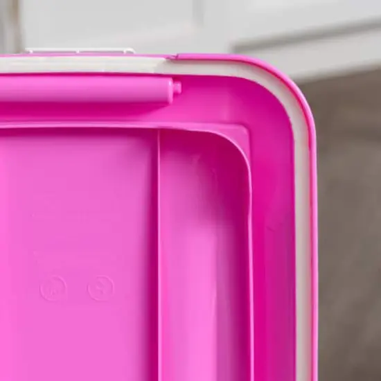 Iris&reg; Pink Airtight Container Set with Buckle Lids {8}