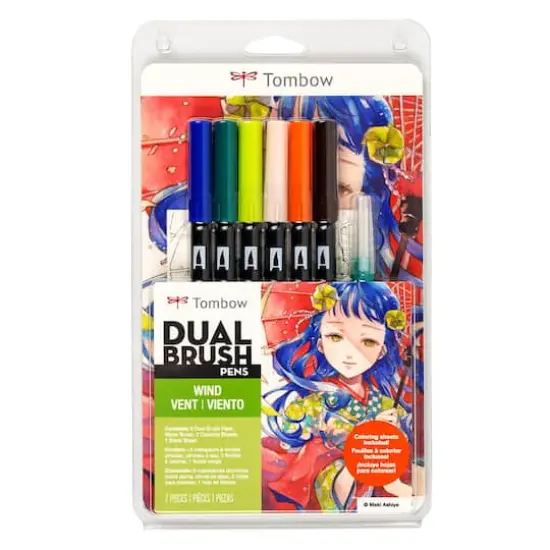 Tombow Wind Manga Illustration Dual Brush Pen Art Set {1}