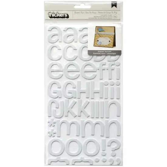 American Crafts&trade; White Rootbeer Float Foam Alphabet Stickers {1}