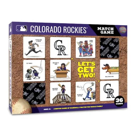 Major League Baseball Licensed Memory Match Game Colorado Rockies {1}