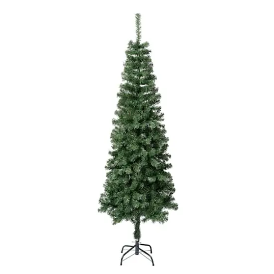 6ft. Unlit Linden Spruce Slim Artificial Christmas Tree {1}