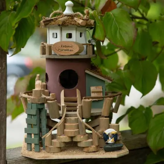 11.25" Island Paradise Birdhouse {3}