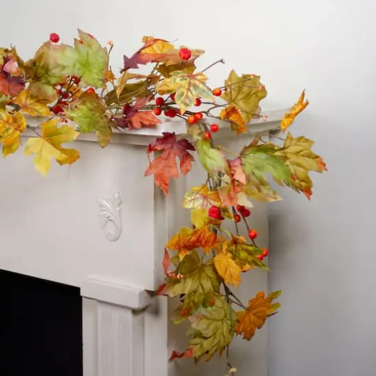 5ft. Leaves & Berries Thanksgiving Garland {3}