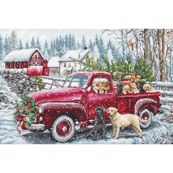 Letistitch Christmas Delivery Counted Cross Stitch Kit {1}