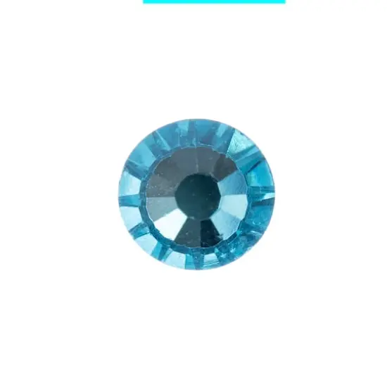 John Bead Crystal Lane SS30 Glass Round Flatback Rhinestones, 288ct. Aquamarine {3}