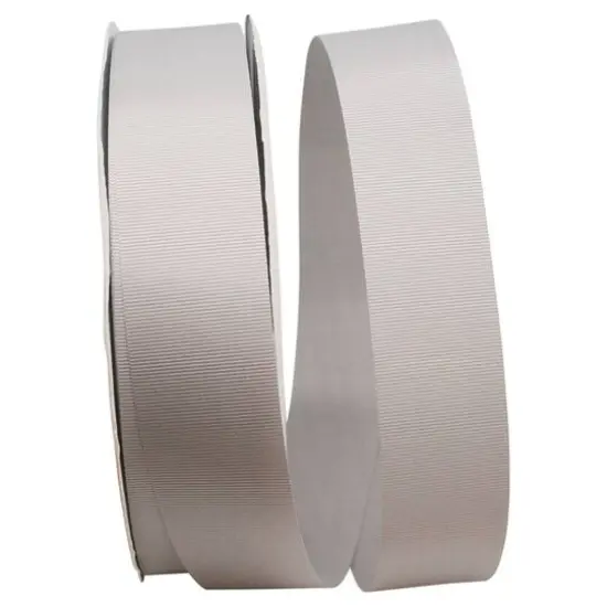 JAM Paper 1.5" x 100yd. Grosgrain Allure Ribbon Silver {1}