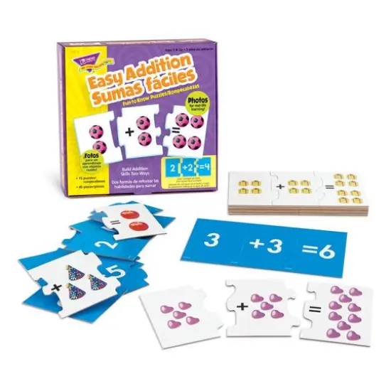 Trend Easy Addition Fun-to-Know&reg; Puzzles, 2ct. {3}