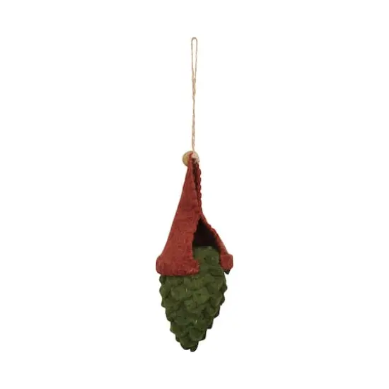 Hello Honey&reg; 2" Wool Felt Pinecone Gnome Ornament {3}