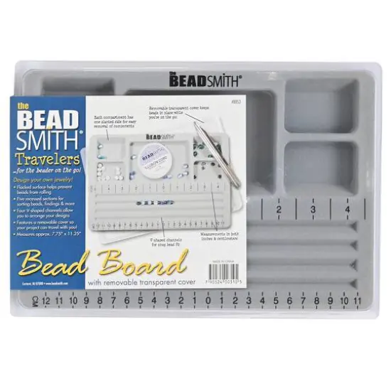 The Beadsmith&reg; Travelers Bead Board With Lid, 7.75" x 11.25" {6}