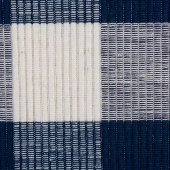 DII&reg; Buffalo Check Ribbed Placemat, 6ct. Navy/White {4}