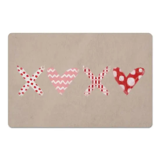 XOXO Pattern Floor Mat {1}