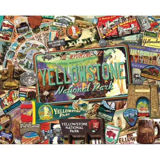 Hart Puzzles Yellowstone National Park by Kate Ward Thacker 1,000 Piece Jigsaw Puzzle {1}