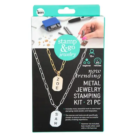 CousinDIY Stamp & Go Jewelry Metal Jewelry Stamping Kit {1}
