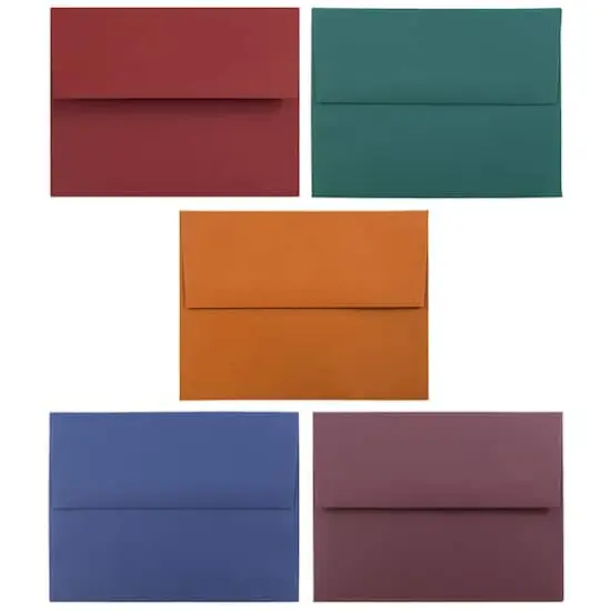 JAM Paper 4.375" x 5.75" Dark Assorted Premium Invitation Envelopes, 125ct. {3}