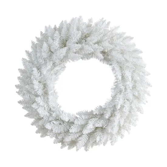 24" Pre-Lit Colorado Spruce Christmas Wreath {4}