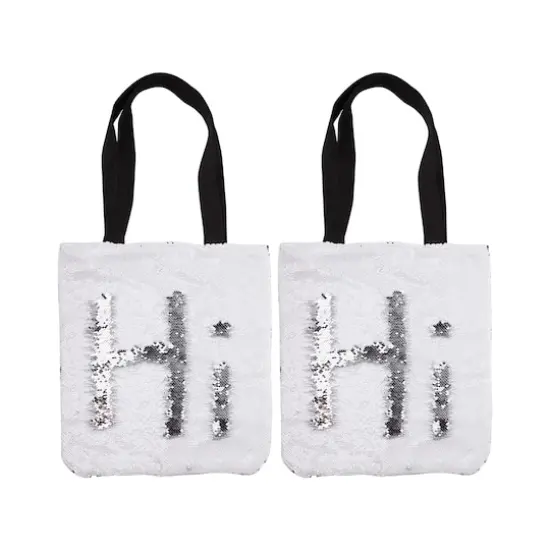 Craft Express 2ct. Sublimation Sequin Tote Bags {1}