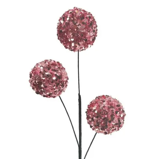 25.5" Sequin Spheres Stem by Ashland&reg; Pink {4}