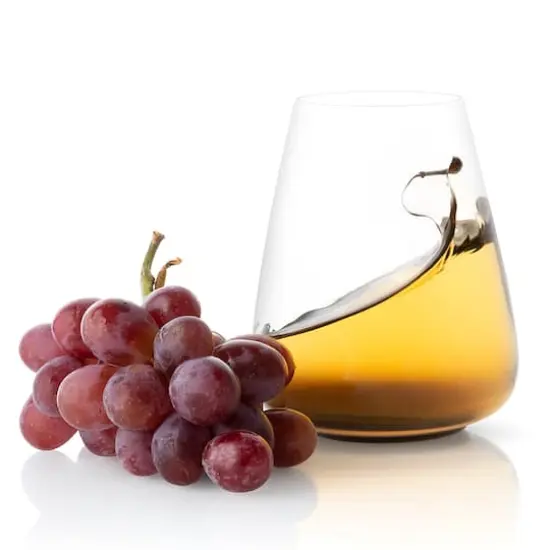 JoyJolt® 23.1oz. Black Swan Stemless White Wine Glasses, 4ct. {5}