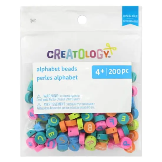 Mixed Neon Clay Alphabet Beads by Creatology&trade; {4}