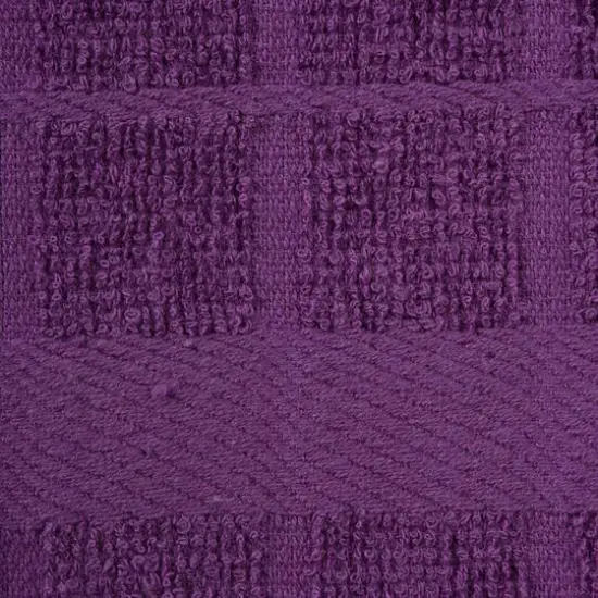 DII&reg; Windowpane Terry Dish Towels, 4ct. Eggplant {7}