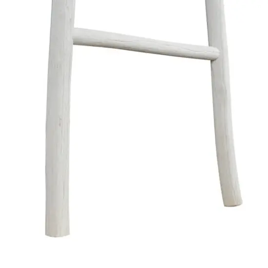6ft. Handmade Slanted Wood Ladder White {6}