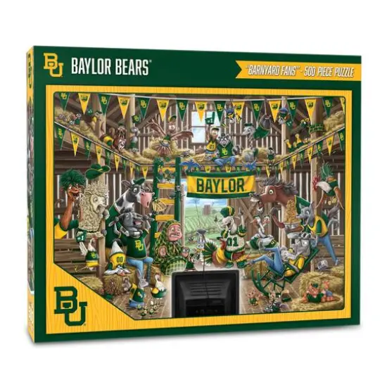 College Barnyard Fans 500 Piece Puzzle Baylor Bears {1}
