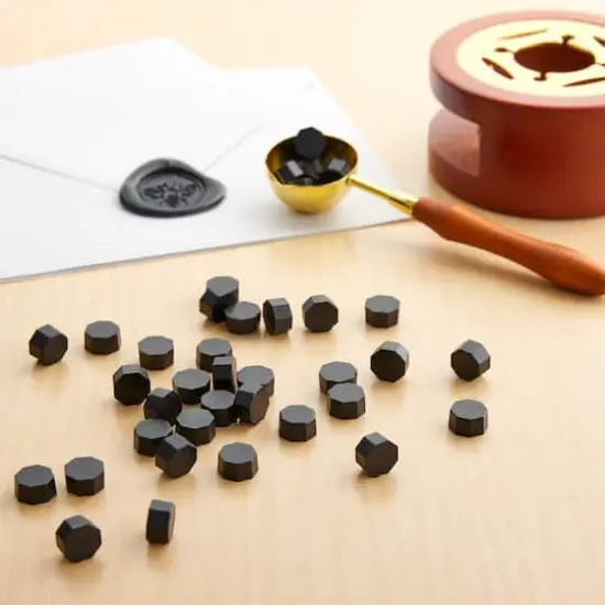 Sealing Wax Beads by Recollections&trade; Black {3}
