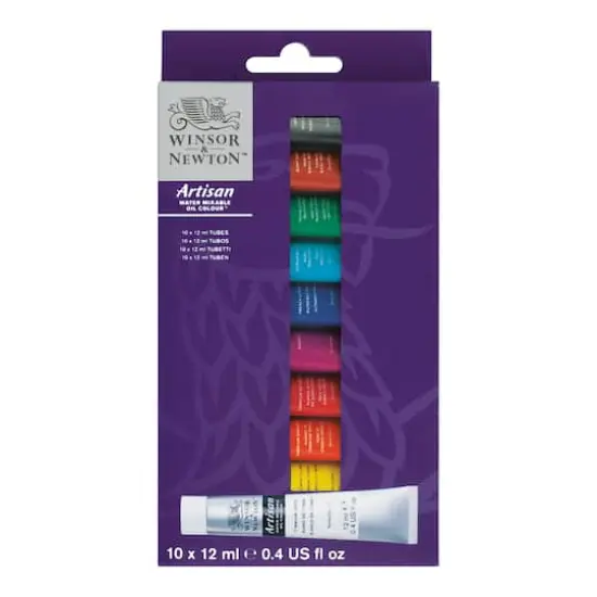 Winsor & Newton&trade; Artisan Water Mixable Oil Colour&trade; 10 Color Paint Set {10}