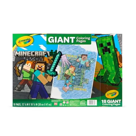 Crayola&reg; Minecraft Giant Coloring Pages {6}