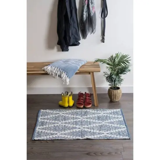 DII&reg; Blue Diamond Hand-Loomed Rug, 2ft. x 3ft. {5}