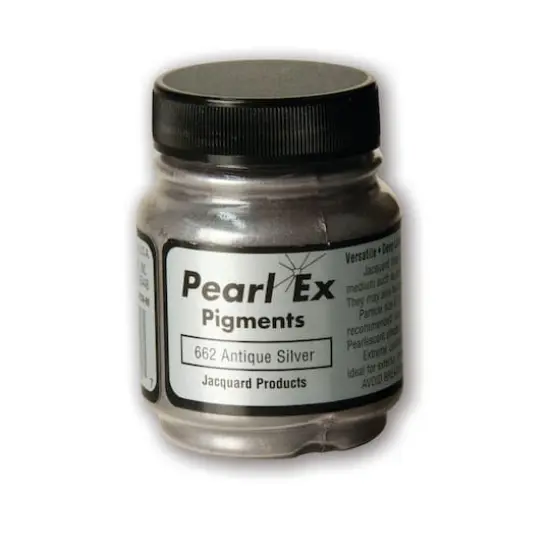 Jacquard Pearl Ex Powdered Pigments&trade;, 0.75oz. 662 Antique Silver {1}