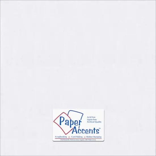 PA Paper&trade; Accents 12" x 12" 80lb. Pearlized Paper, 25 Sheets Bright White {1}
