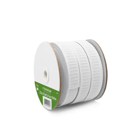 Dritz&reg; 3/4" White Non-Roll Elastic {3}