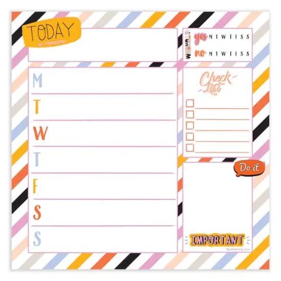 TF Publishing Super Stripe Weekly Square Schedule Pad {3}