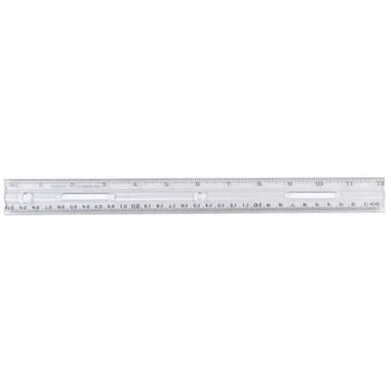 Charles Leonard Clear 12" Plastic Ruler, 48ct. {3}