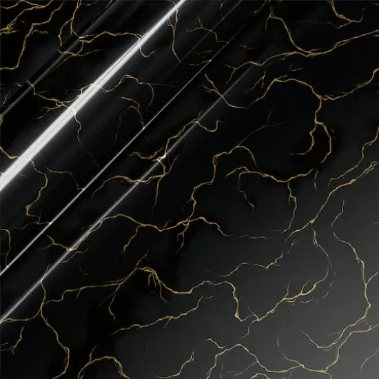 Siser&reg; EasyPatterns&reg; Plus Marble Heat Transfer Vinyl Black/Gold {1}