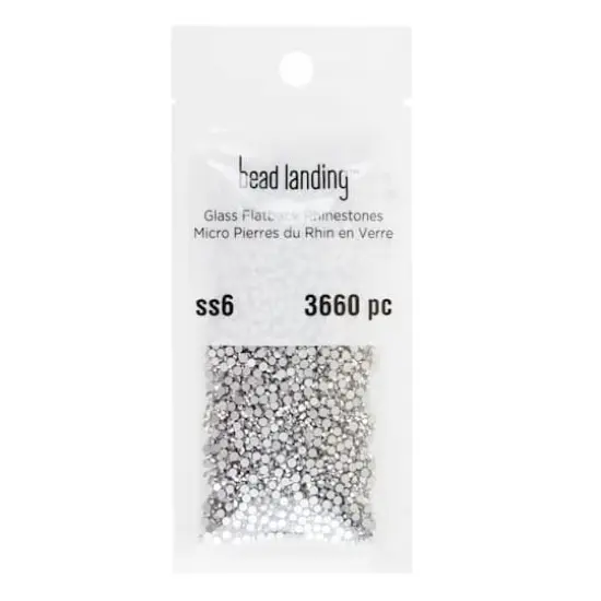 SS6 Glass Round Flatback Rhinestones by Bead Landing&trade; Assorted {1}