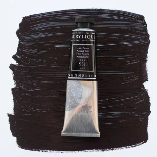 Sennelier Extra Fine Artists' Acrylic Paint, 60mL 931 Neutral Tint {4}