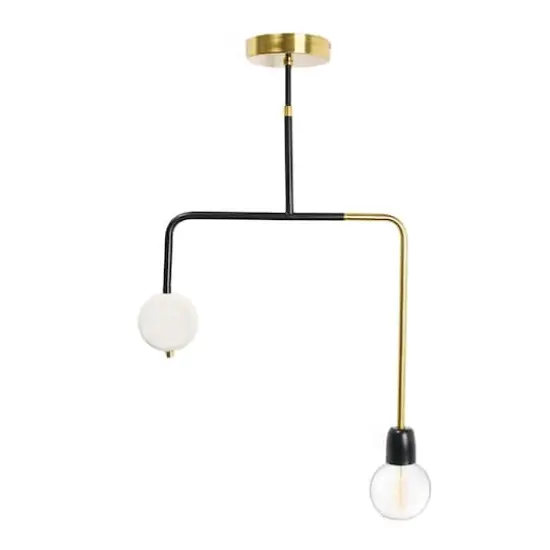 Hello Honey&reg; Minimalist Geometric Modern Marble Pendant Lamp {5}