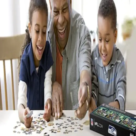 NFL Game Day in the Dog House 1,000 Piece Puzzle Seattle Seahawks {3}