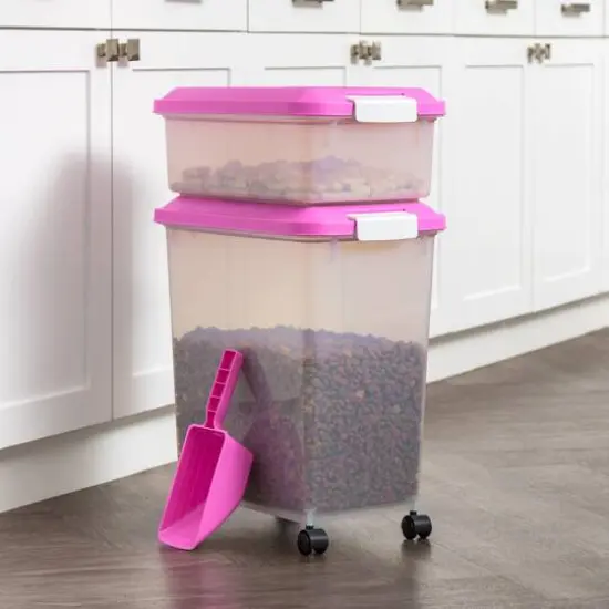 Iris&reg; Pink Airtight Container Set with Buckle Lids {3}
