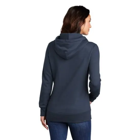 Port & Company&reg; Hooded Pullover Ladies Core Fleece Sweatshirt Navy {5}