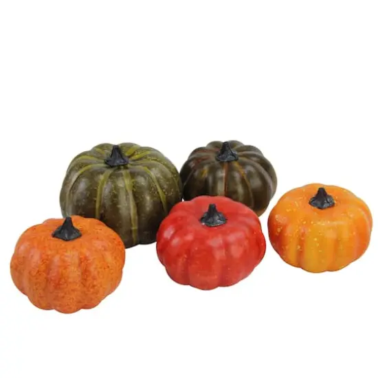 Autumn Harvest Pumpkin, Gourd, Acorn & Leaf Decoration Set {3}