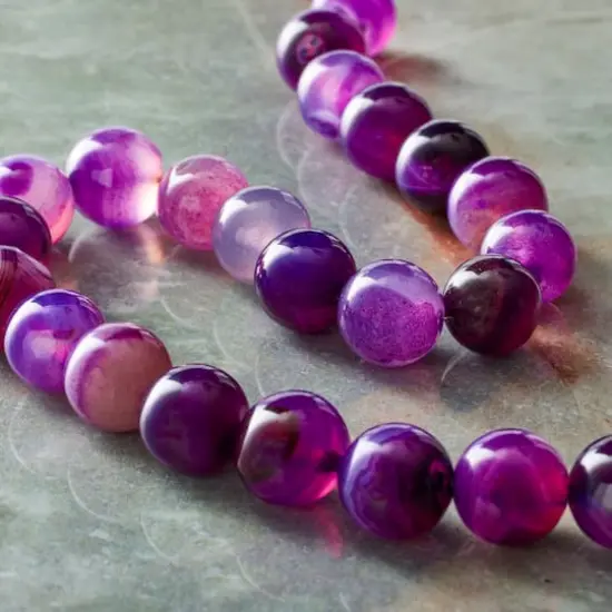 Purple Agate Round Beads by Bead Landing&trade; {3}