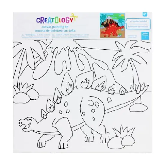 Dinosaur Canvas Painting Kit by Creatology&trade; {5}