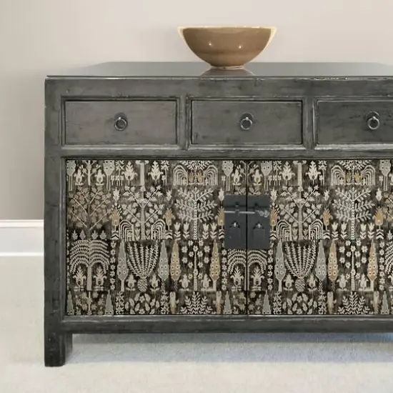 RoomMates Black Persian Ikat Peel & Stick Wallpaper {6}