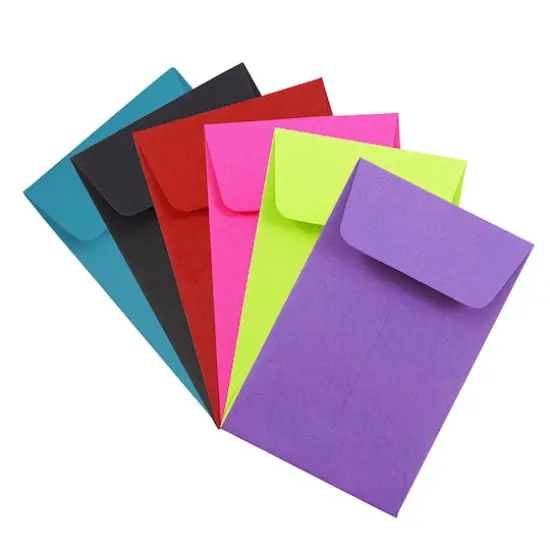 JAM Paper 2.25" x 3.5" Assorted Coin Business Envelopes, 150ct. {1}