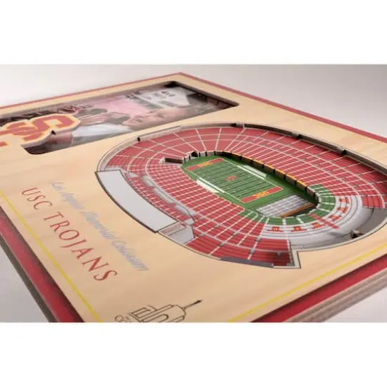 College Football 3D StadiumViews Picture Frame USC Trojans {5}