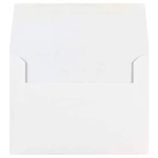 JAM Paper 4.75" x 6.5" White Invitation Envelopes {4}